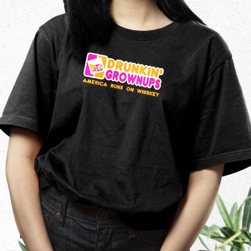 Aesthetic T Shirt Drunkin Grownups Whiskey 1