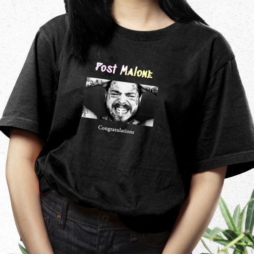 Aesthetic T Shirt Post Malone Congratulations 1