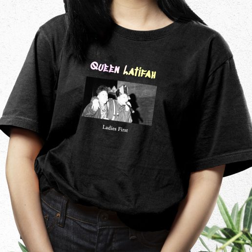 Aesthetic T Shirt Queen Latifah Ladies First 1