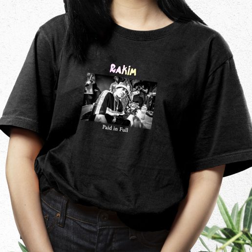 Aesthetic T Shirt Rakim Paid In Full 1