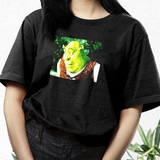 Aesthetic T Shirt Shrek Bored Meme 1