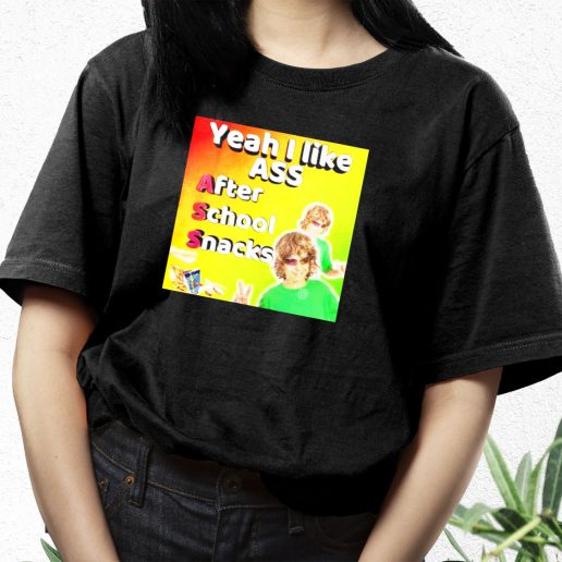 Aesthetic T Shirt Yeah I Like Ass Sarcastic Dank Meme 1