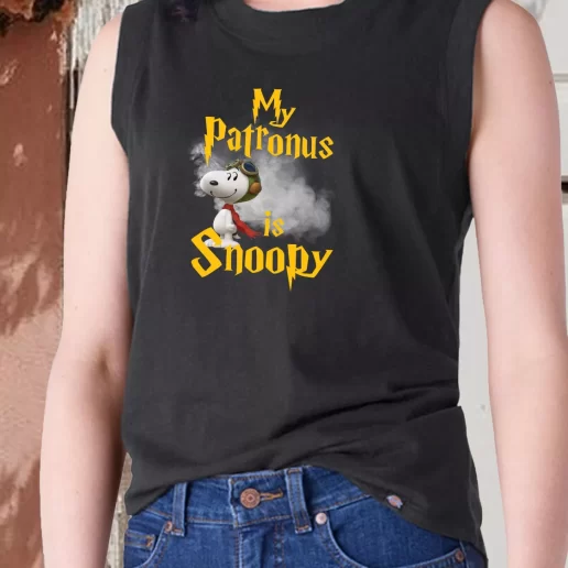 Aesthetic Tank Top Flying Ace My Patronus Is A Snoopy