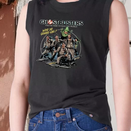 Aesthetic Tank Top Ghostbusters To Save The World