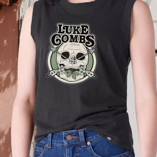 Aesthetic Tank Top Luke Combs Pick 90s Style