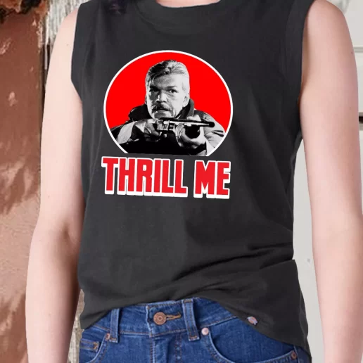 Aesthetic Tank Top Night Of The Creeps Thrill Me Zombie Sci Fi Horror Film Alien 80s