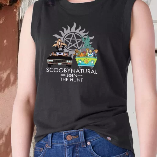 Aesthetic Tank Top Scoobynatural Join The Hunt Supernatural Sam Dean Winchester Sweatshirt