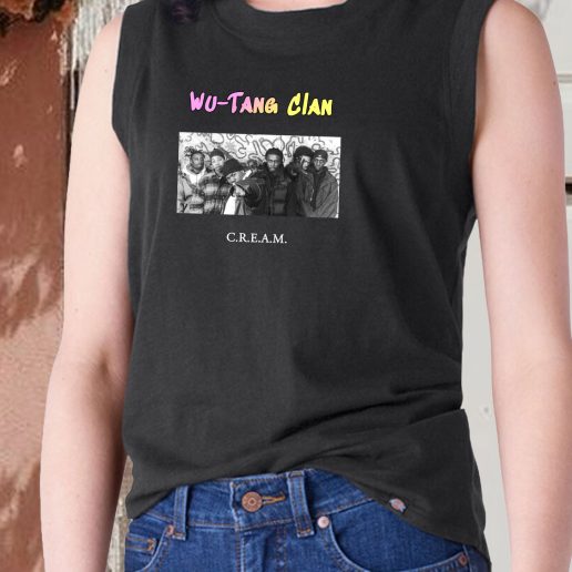 Aesthetic Tank Top Wu Tang Clan Cream 1