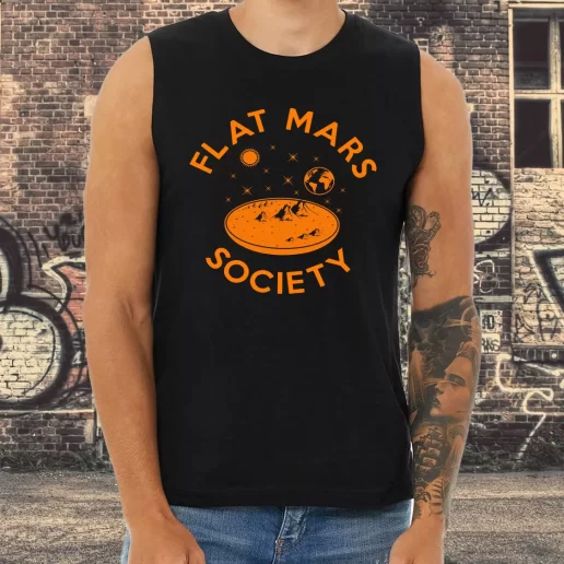 Athletic Tank Top Flat Mars Society 90s Retro