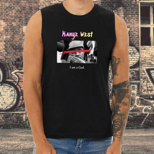 Athletic Tank Top Kanye West I Am A God 1