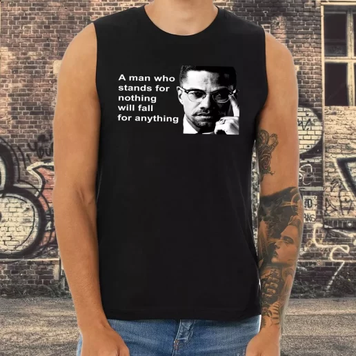 Athletic Tank Top Malcolm X Black Panthers Party Civil Human Rights