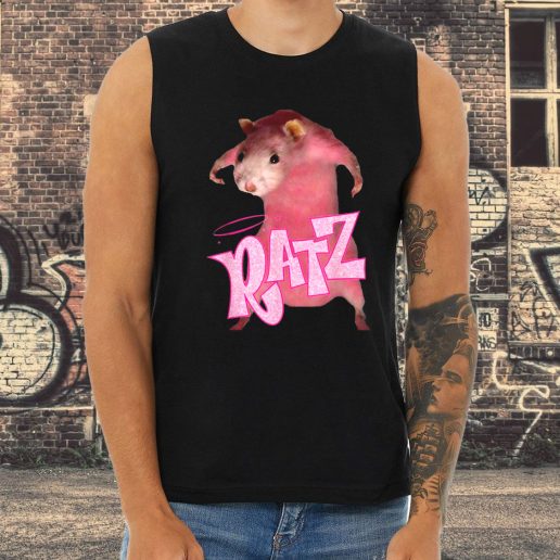 Athletic Tank Top Ratz Pink Meme 1