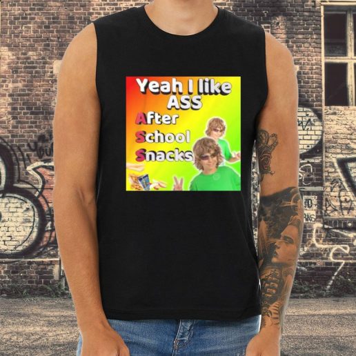 Athletic Tank Top Yeah I Like Ass Sarcastic Dank Meme 1