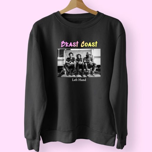 Beast Coast Left Hand Vintage Rapper Sweatshirt 1