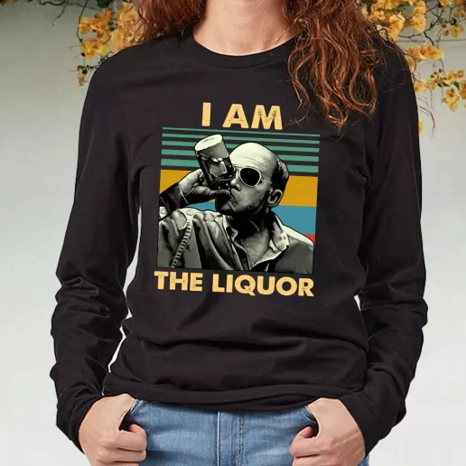 Black Long Sleeve T Shirt Jim Lahey I Am The Liquor Cool Fashion