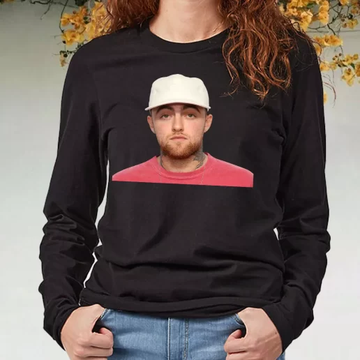 Black Long Sleeve T Shirt Mac Miller Mac