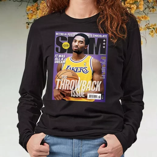 Black Long Sleeve T Shirt Slam Magazine Kobe Black Mamba