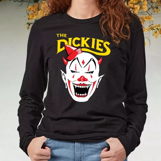 Black Long Sleeve T Shirt The Dickies Killer Klown 80s