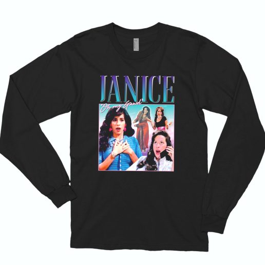 Chandler Bing Tv Show Janice Oh My Gowd Funny Long Sleeve T Shirt 1