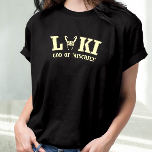 Classic T Shirt God Of Mischief Loki 1