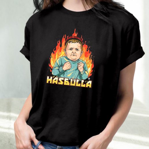 Classic T Shirt Hasbulla Fighting Face 1
