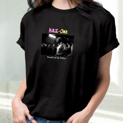 Classic T Shirt Krs One Sound Of Da Police 1