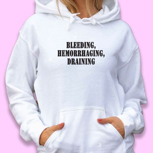 Cute Hoodie Bleeding Hemorrhaging Draining 1