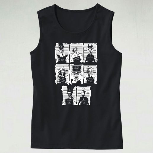 Disney Villains Mugshot Funny Tank Top 1