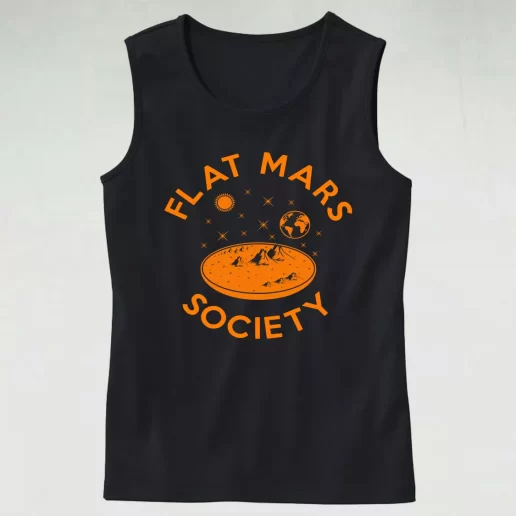 Flat Mars Society 90s Retro Classic Tank Top Style