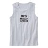 Frayed Frazzled Fatigued Recession Quote Tank Top 1