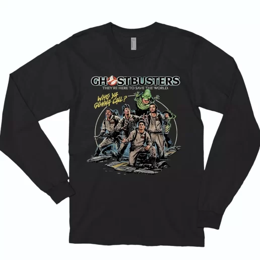 Ghostbusters To Save The World Classic Long Sleeve T Shirt