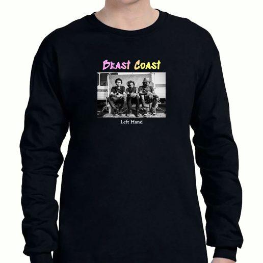 Graphic Long Sleeve T Shirt Beast Coast Left Hand 1