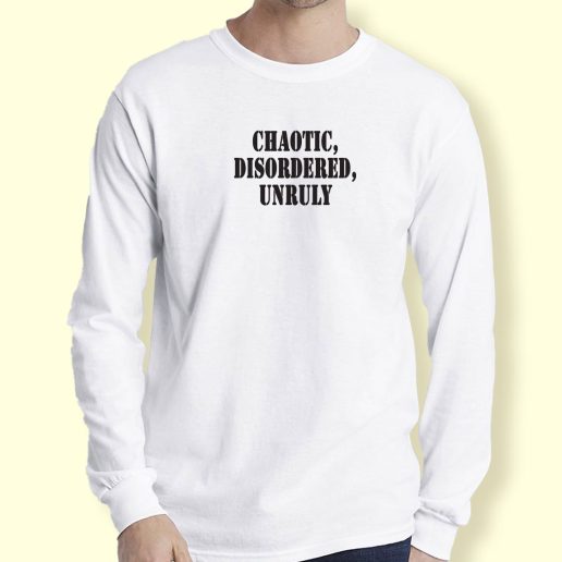 Graphic Long Sleeve T Shirt Chaotic Disordered Unruly 1