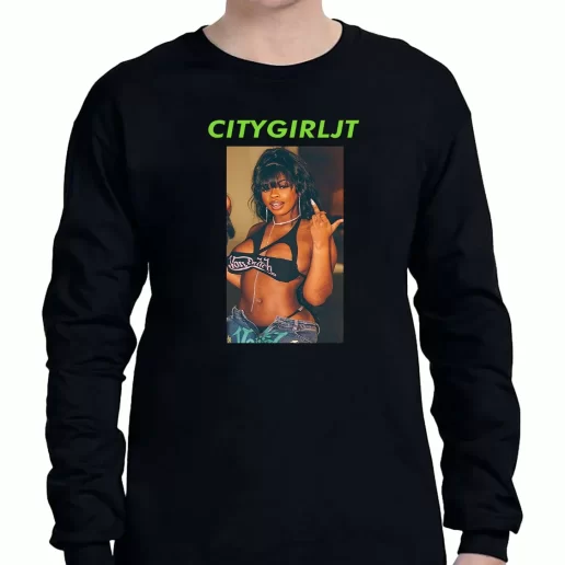 Graphic Long Sleeve T Shirt City Girls Jt