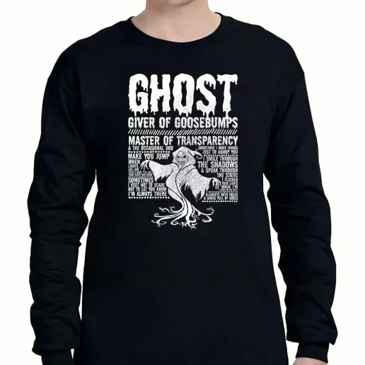 Graphic Long Sleeve T Shirt Ghost Giver Of Goosebumps