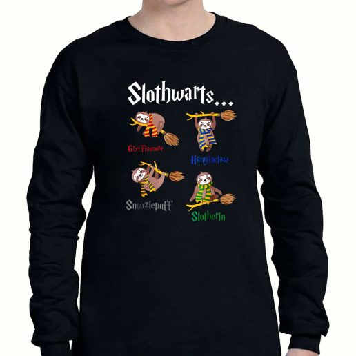 Graphic Long Sleeve T Shirt Harry Slothwarts 1