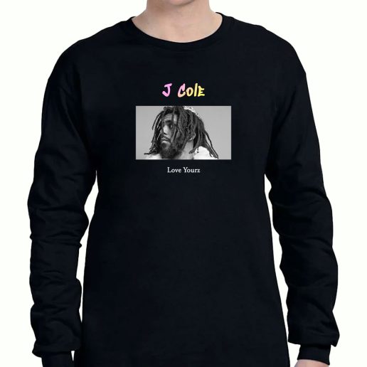 Graphic Long Sleeve T Shirt J Cole Love Yourz 1