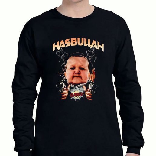 Graphic Long Sleeve T Shirt King Hasbulla Meme 1