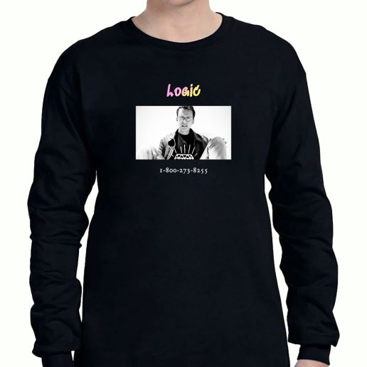 Graphic Long Sleeve T Shirt Logic 1 800 273 8255 1