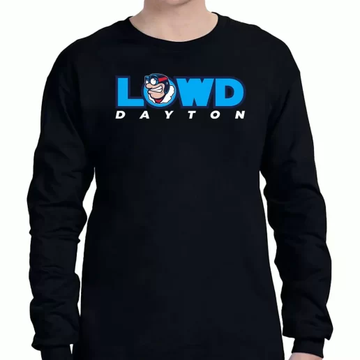 Graphic Long Sleeve T Shirt Lowd Dayton Flyers Basketbal Unisex On Sale