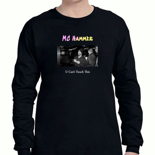 Graphic Long Sleeve T Shirt Mc Hammer U Cant Touch This 1