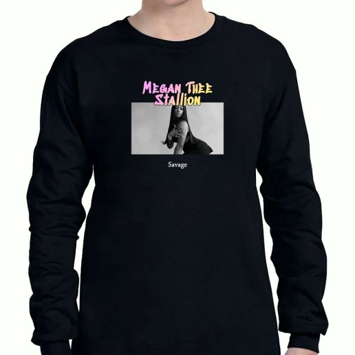 Graphic Long Sleeve T Shirt Megan Thee Stallion Savage 1