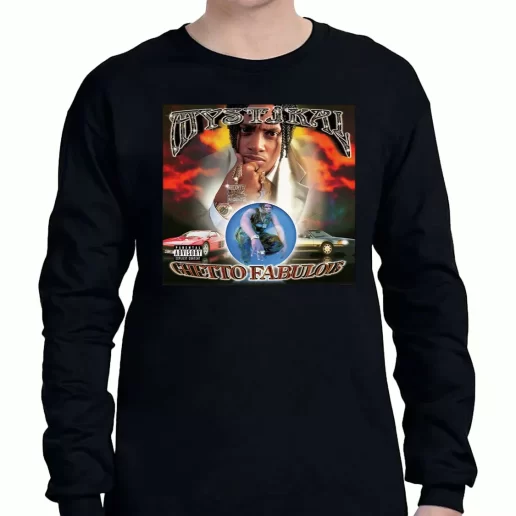 Graphic Long Sleeve T Shirt Mystikal Ghetto Fabolous Rap