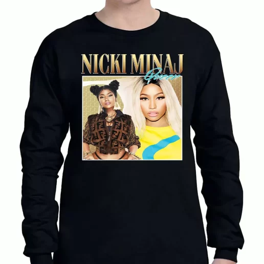 Graphic Long Sleeve T Shirt Nicki Minaj American Singer Baby Onesie