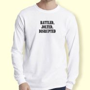 Graphic Long Sleeve T Shirt Rattled Jolted Disrupted 1