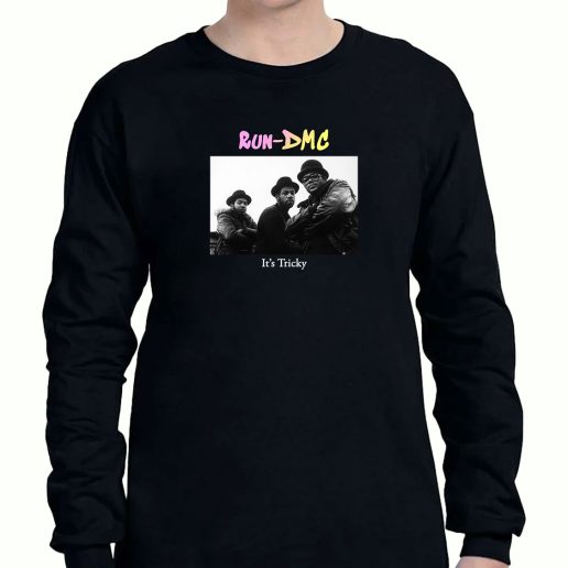 Graphic Long Sleeve T Shirt Run Dmc Its Tricky 1