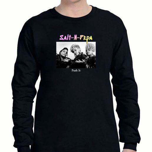 Graphic Long Sleeve T Shirt Salt N Pepa Push It 1