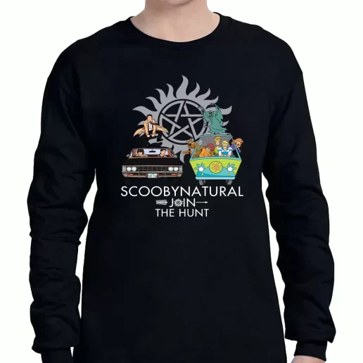 Graphic Long Sleeve T Shirt Scoobynatural Join The Hunt Supernatural Sam Dean Winchester Sweatshirt