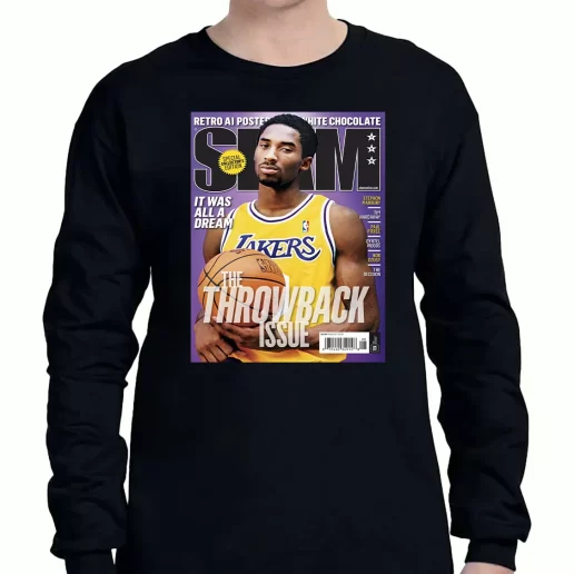 Graphic Long Sleeve T Shirt Slam Magazine Kobe Black Mamba