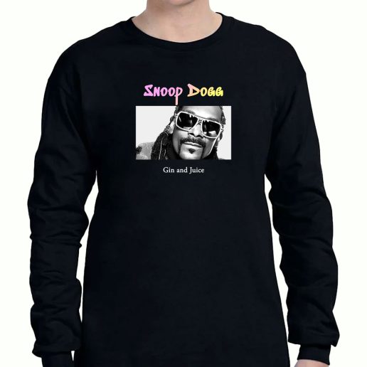 Graphic Long Sleeve T Shirt Snoop Dogg Gin And Juice 1